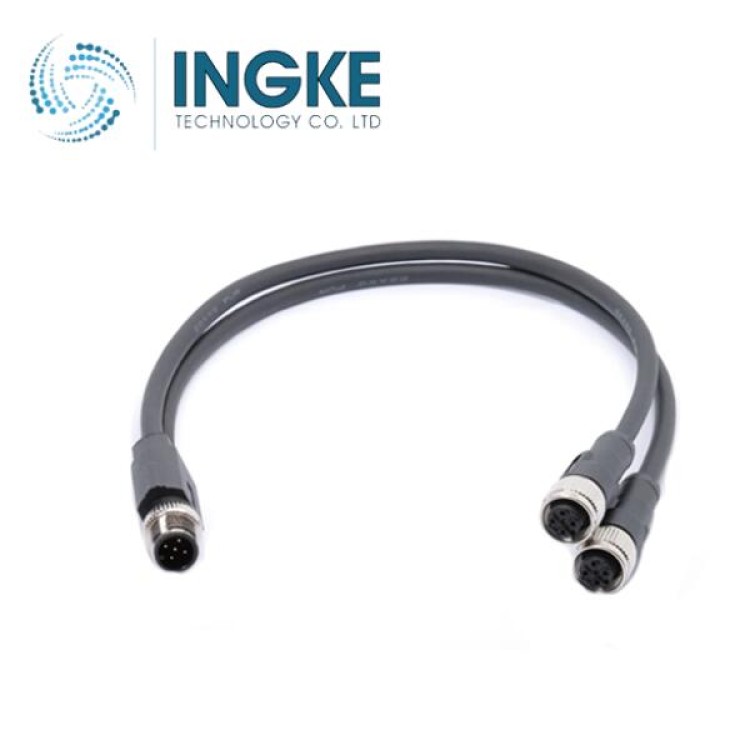 YKP12-P105A-405A-U300 Cross ﻿﻿Murr Elektronik 7000-40725-6350030 Y-connector M12 5 Pin Male to Females straight