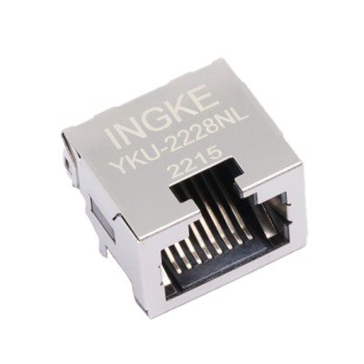 YKU-2228NL SMT 8P8C RJ45 Shielded Right Angle cross Horiz 63410815032