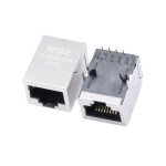 YKJD-8213NL RJ45 Connectors with Magnetics cross Amphenol RJMG1S8008101BR