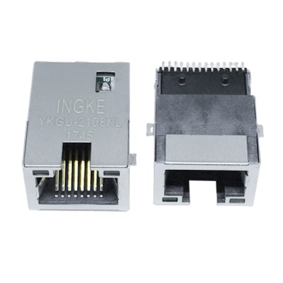 YKGU-2108NL 1000Base-T RJ45 Ethernet Connector SMT Gigabit Magnetic Jack