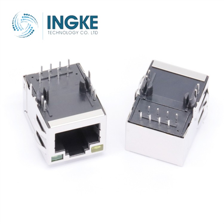 YKGU-4969BNL Gigabit Jacks RJ45 1G With Magnetics cross Amphenol RJMG201831PD6ER