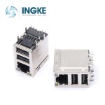 YKGU-6A27BNL RJ45 with USB A Dual cross Wurth Elektronik 7497110616