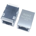 YKJU-2523NL 10/100Base-T RJ45 Ethernet Connector SMT Modular Jack