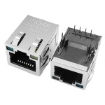 YKJU-8019B 10/100Base-T RJ45 Ethernet Connector with EMI Finger and LED