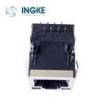 YKJU-8619NL 100Base-T Tab Up RJ45 Magjack Connector with G-G LED