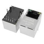 YKJV-1033NL PoE+ 100Base-T RJ45 Ethernet Connector Vertical Magnetic Jack