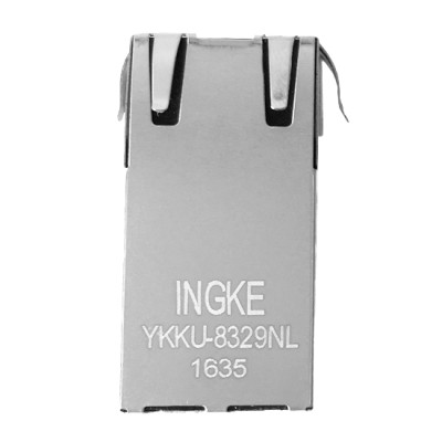 YKKU-8329NL 1000Base-T Long Body RJ45 Magjack Connector with G/O-Y LED