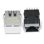 YKGD-8069NL Gigabit Jacks RJ45 With Magnetics cross XFGIG8TA-CLGY1-4MS