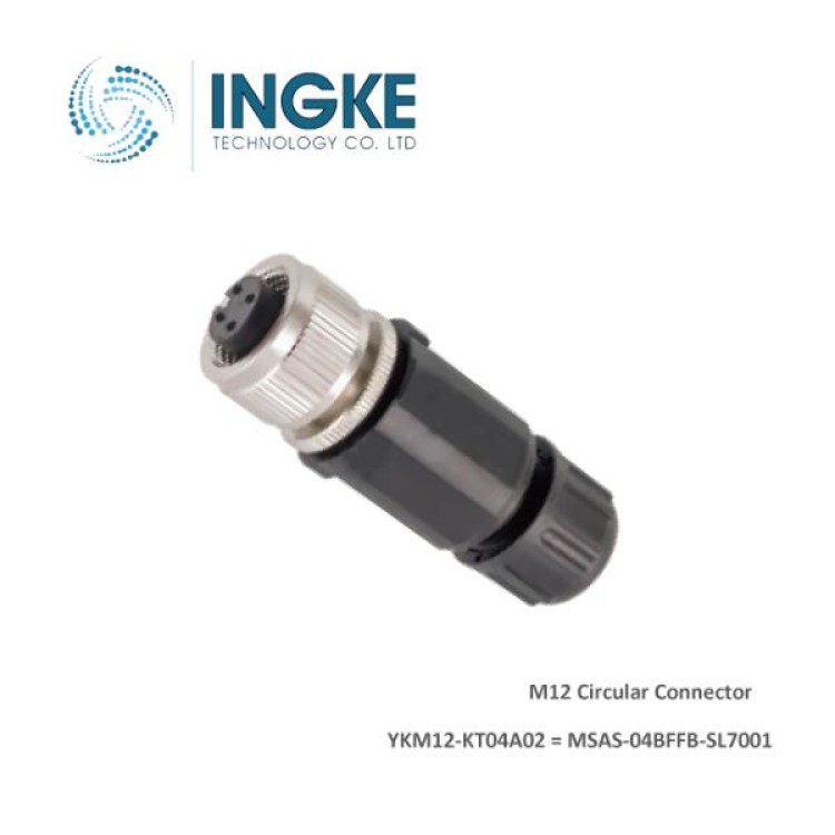 MSAS-04BFFB-SL7001 Amphenol LTW Cross ﻿﻿INGKE YKM12-KT04A02 M12 Circular connectors