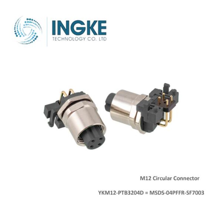 MSDS-04PFFR-SF7003 Amphenol LTW Cross ﻿﻿INGKE YKM12-PTB3204D M12 Circular connectors