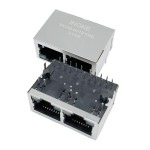 YKGD-801210NL cross  JX80-0037NL PULSE  10/100/1000Base-T RJ45 Ethernet Connector 1x2 Gigabit Magjack