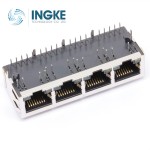 YKGD-801489NL cross YDS 64F-1301GYD2NL 1X4 RJ45 Connector 1000 Base-T Integrated Magnetics